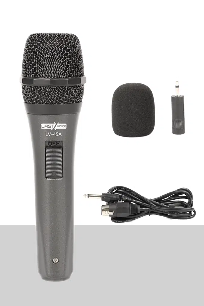 Lastvoice Lv-45A Dinamik Kablolu EL Mikrofon (Kablo Sünger ve Aparat Hediyeli) Lastvoice Lv-45A Dinamik Kablolu EL Mikrofon (Kablo Sünger ve Aparat Hediyeli)