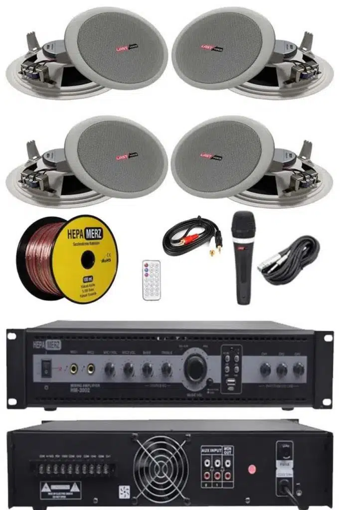 Lastvoice Maxx Paket-1 Tavan Hoparlörü ve 3 Bölgeli Anfi Ses Sistemi Paketi (Full Set) Lastvoice Maxx Paket-1 Tavan Hoparlörü ve 3 Bölgeli Anfi Ses Sistemi Paketi (Full Set)