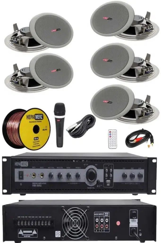 Lastvoice Maxx Paket-2 Tavan Hoparlörü ve 3 Bölgeli Anfi Ses Sistemi Paketi (Full Set) Lastvoice Maxx Paket-2 Tavan Hoparlörü ve 3 Bölgeli Anfi Ses Sistemi Paketi (Full Set)