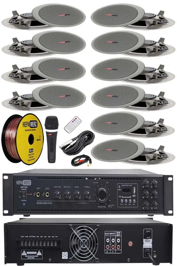 Lastvoice Maxx Paket-5 Tavan Hoparlörü ve 6 Bölgeli Anfi Ses Sistemi Paketi (Full Set) Lastvoice Maxx Paket-5 Tavan Hoparlörü ve 6 Bölgeli Anfi Ses Sistemi Paketi (Full Set)