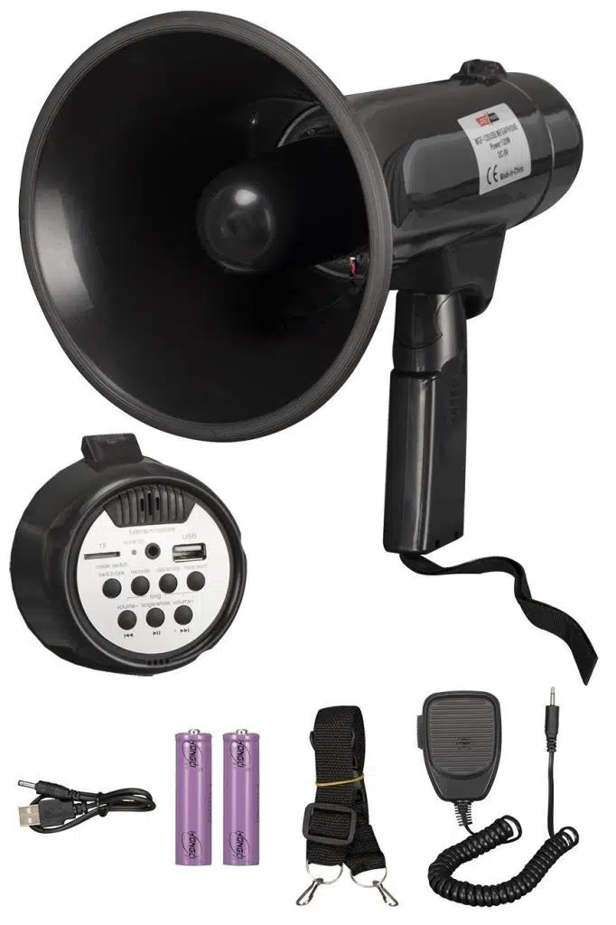 Lastvoice MGF-120USB-BT Mayklı Askılı EL Megafon 120 Watt (Şarjlı Bluetooth USB Siren Kayıt)