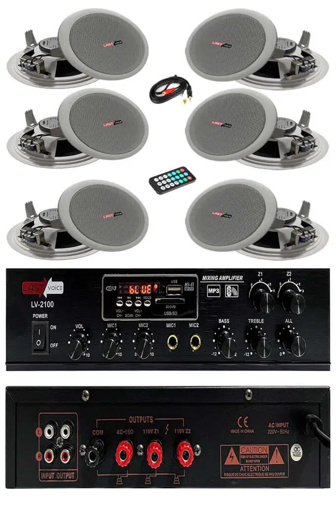 Lastvoice Middle Paket-2 Tavan Hoparlörü ve Anfi Ses Sistemi (ANFİ + 6 HOPARLÖR) Lastvoice Middle Paket-2 Tavan Hoparlörü ve Anfi Ses Sistemi (ANFİ + 6 HOPARLÖR)