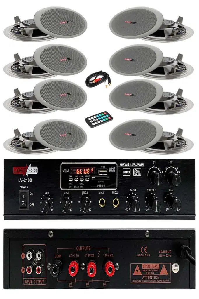 Lastvoice Middle Paket-3 Tavan Hoparlörü ve Anfi Ses Sistemi (ANFİ + 8 HOPARLÖR) Lastvoice Middle Paket-3 Tavan Hoparlörü ve Anfi Ses Sistemi (ANFİ + 8 HOPARLÖR)