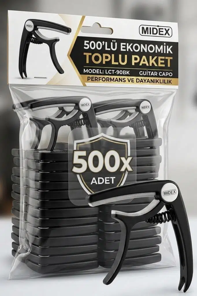 Lastvoice Midex LCT-90BK-500X Kapo 500'lü Toptan Capo Gitar Bağlama Lastvoice Midex LCT-90BK-500X Kapo 500'lü Toptan Capo Gitar Bağlama