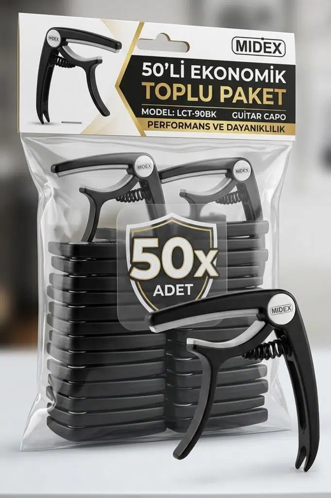 Lastvoice Midex LCT-90BK-50X Kapo 50'li Toptan Capo Gitar Bağlama Lastvoice Midex LCT-90BK-50X Kapo 50'li Toptan Capo Gitar Bağlama