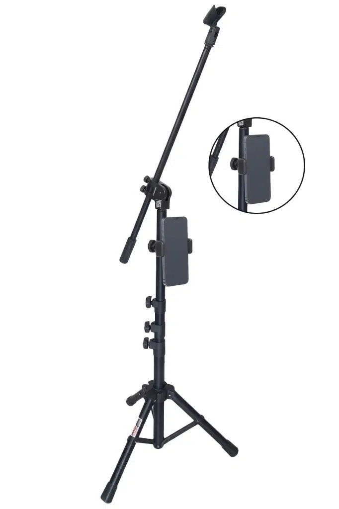 Lastvoice MS07M Yüksek Kaliteli Tripod Mikrofon Standı Telefon Tutucu Dahil