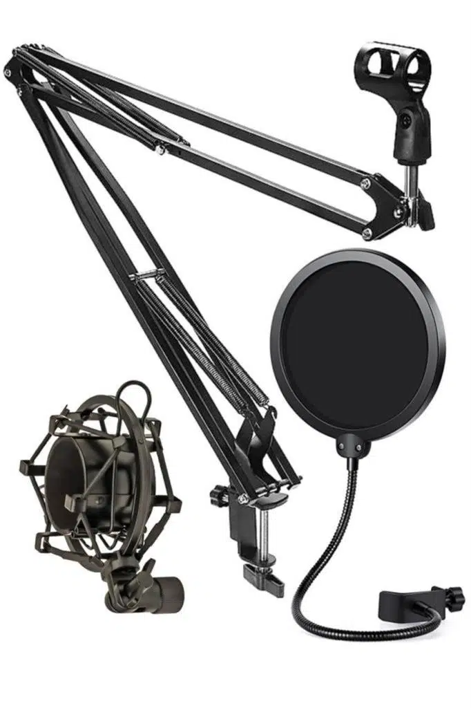Lastvoice NB40 Pro Mikrofon Standı Shock Mount Pop Filter Set (50x50 Büyük Boy) Lastvoice NB40 Pro Mikrofon Standı Shock Mount Pop Filter Set (50x50 Büyük Boy)