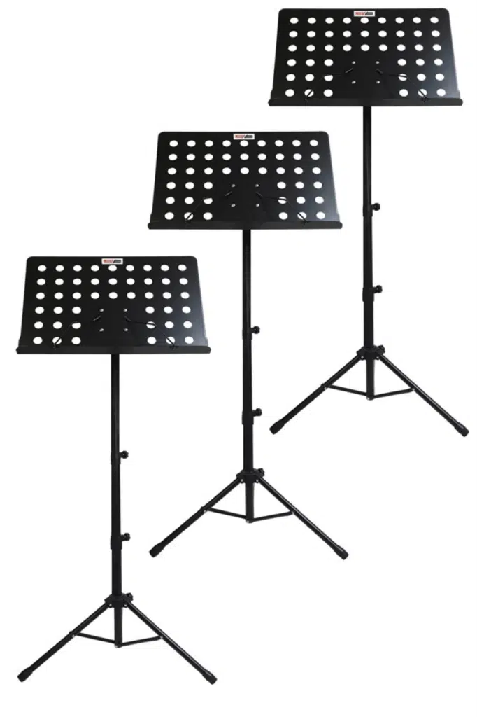Lastvoice NT-104-3X Şef Tipi Katlanır Nota Standı Sehpası (3LÜ Ekonomik Paket)
