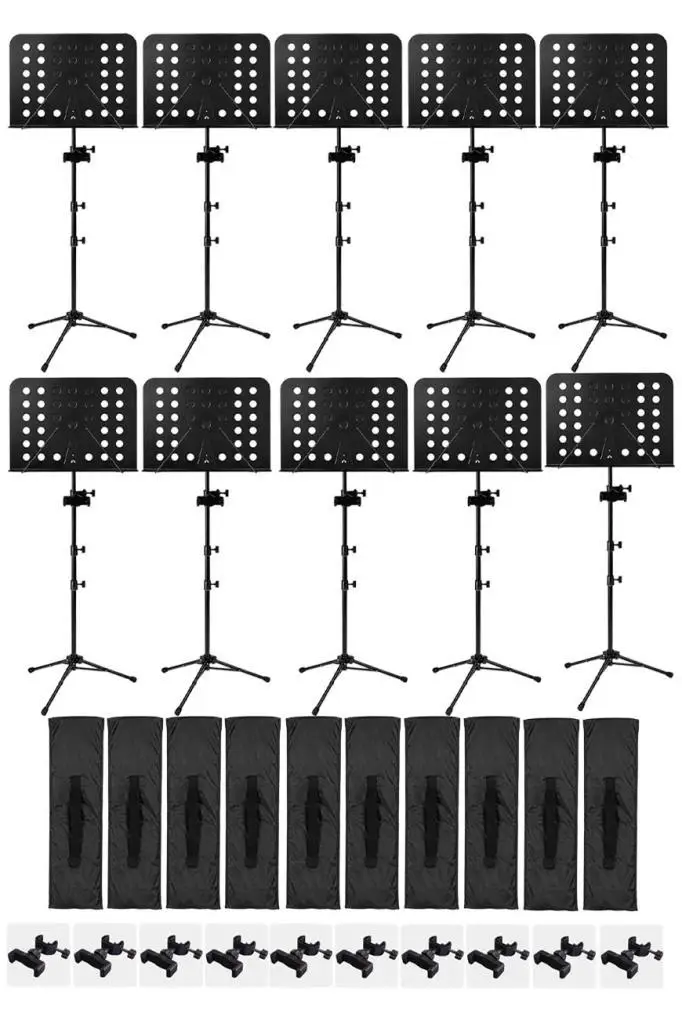 Lastvoice NT-106-10X Makaslı 10'lu Tel Nota Sehpası Standı Toptan Paket