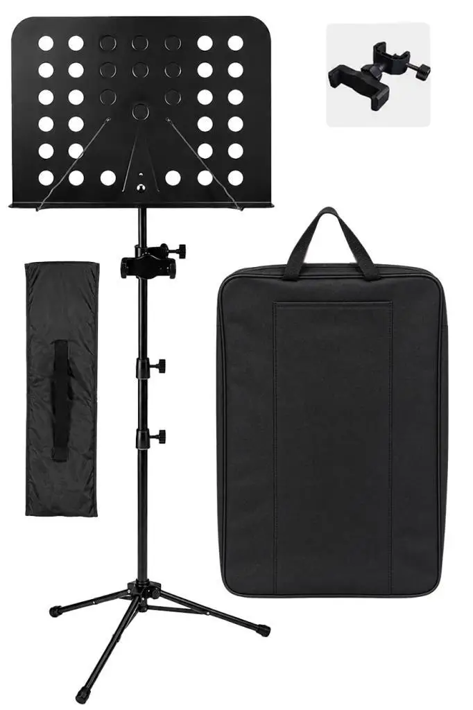 Lastvoice NT-106CS Taşıma Çantalı Makaslı Tel Nota Sehpası Seti