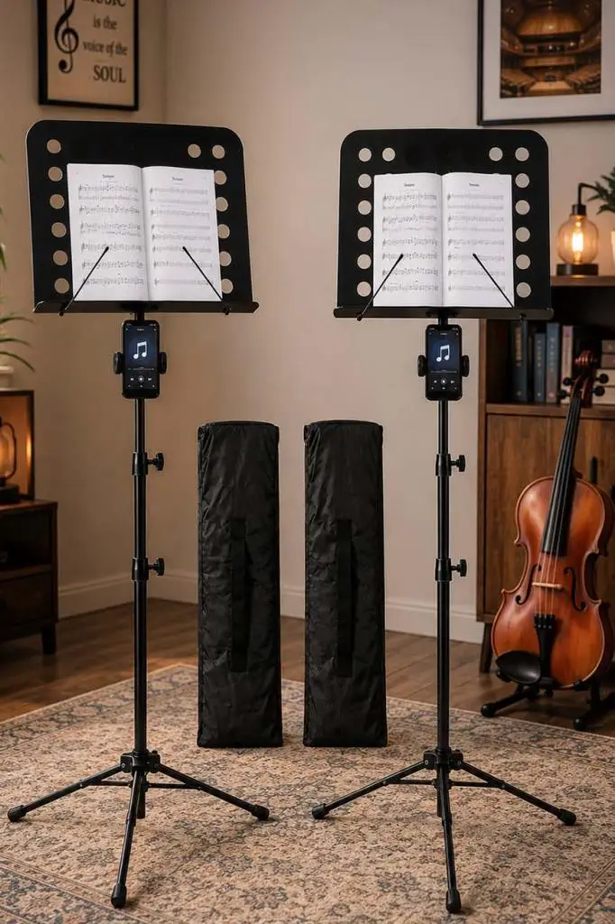 Lastvoice Nt-106X 2Lİ SET Tel Nota Sehpası Makaslı ( Taşıma Çantalı )