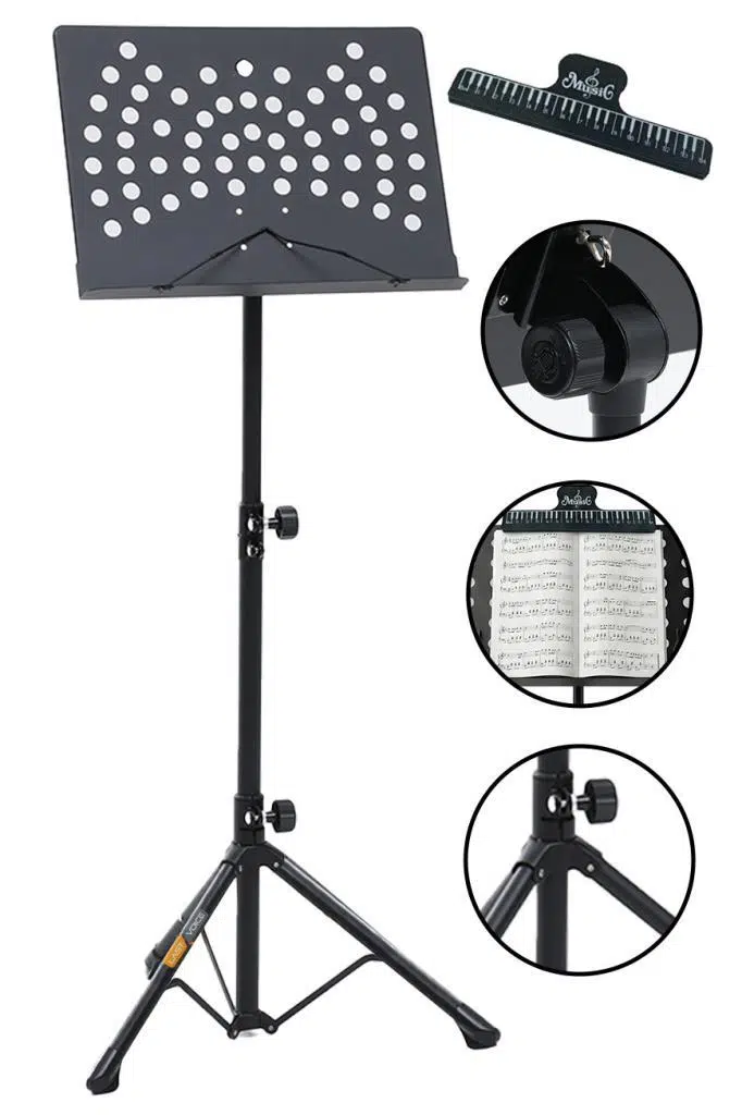 Lastvoice NT-109 PRO Şef Tipi Büyük Boy Yüksek Kaliteli Nota Sehpası Standı Seti