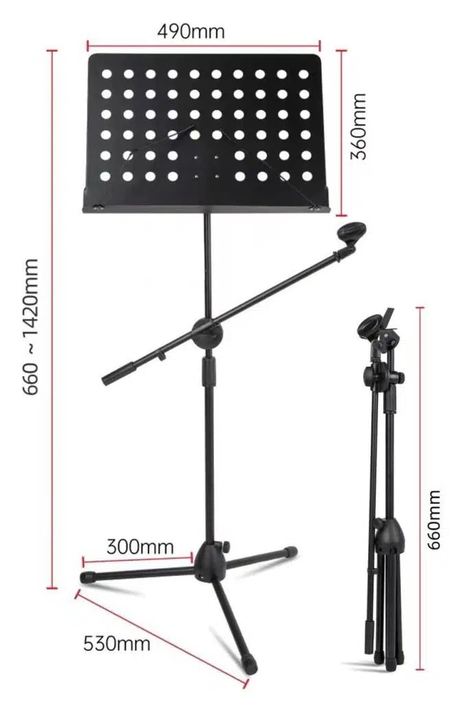 Lastvoice NT-110 Mikrofon ve Şef Nota Standı Sehpası İkisi Bir Arada Lastvoice NT-110 Mikrofon ve Şef Nota Standı Sehpası İkisi Bir Arada