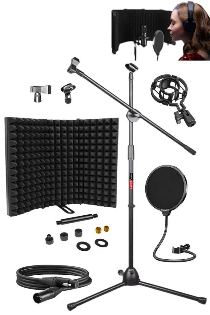 Lastvoice PF-53X Mikrofon Standı Yalıtım Paneli XLR Kablo Pop Filter Lastvoice PF-53X Mikrofon Standı Yalıtım Paneli XLR Kablo Pop Filter