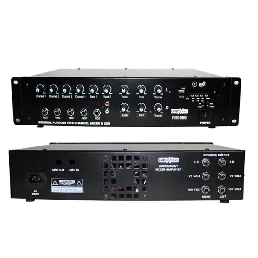 Lastvoice Plus-6800 Stereo Çift Trafolu 2x400 Watt Mikser Anfi Lastvoice Plus-6800 Stereo Çift Trafolu 2x400 Watt Mikser Anfi