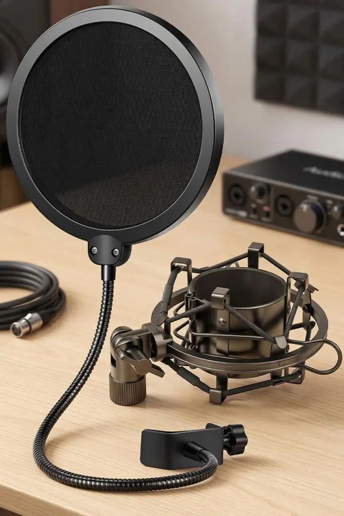 Lastvoice PS-01SHX Stüdyo Çift Katman Pop Filtre + Shock Mount Lastvoice PS-01SHX Stüdyo Çift Katman Pop Filtre + Shock Mount