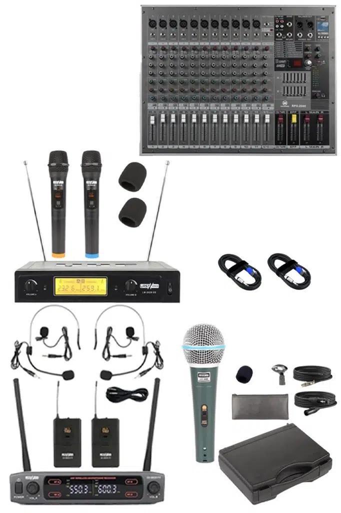 Lastvoice School Paket-4 Okul Tören Ses Sistemi Full Set (Hoparlör Anfi Mikrofon Stand)
