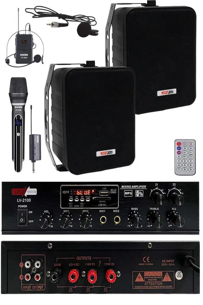 Lastvoice Soft Black Plus Paket-1 Hoparlör ve Anfi Mağaza Ses Sistemi Lastvoice Soft Black Plus Paket-1 Hoparlör ve Anfi Mağaza Ses Sistemi