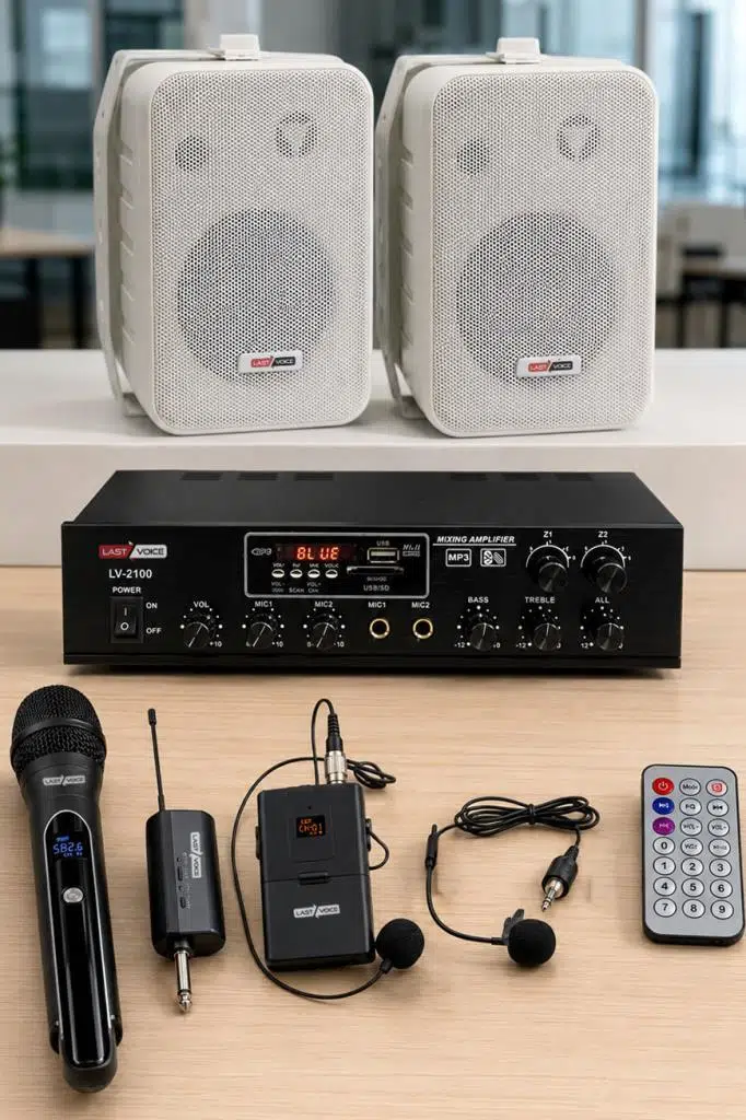 Lastvoice Soft Plus Paket-1 Hoparlör ve Anfi Mağaza Ses Sistemi