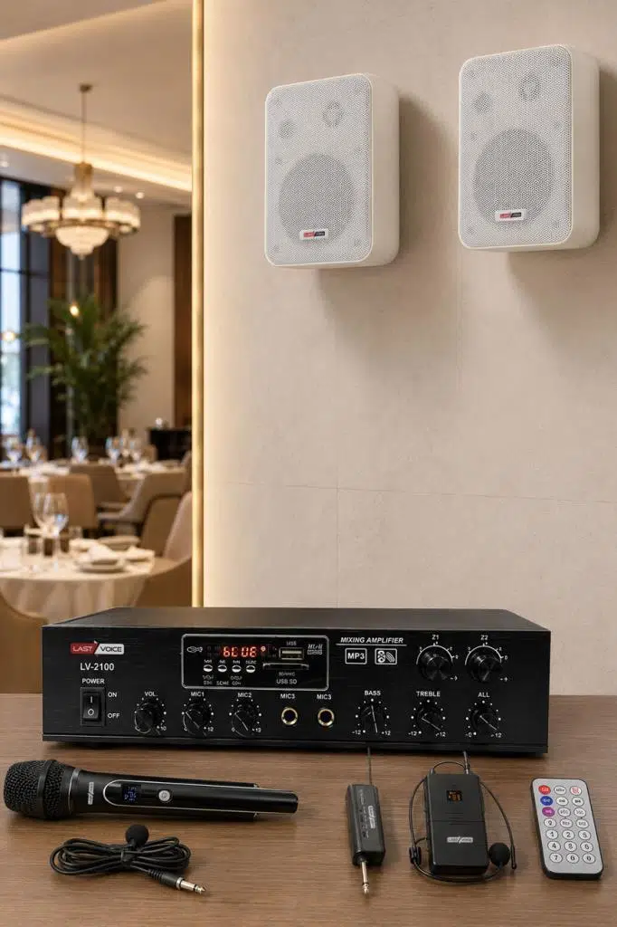 Lastvoice Soft Plus Paket-1 Hoparlör ve Anfi Mağaza Ses Sistemi