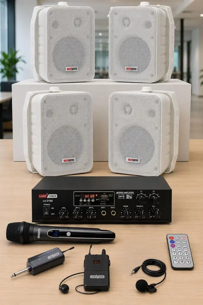 Lastvoice Soft Plus Paket-3 Hoparlör ve Anfi Mağaza Ses Sistemi Lastvoice Soft Plus Paket-3 Hoparlör ve Anfi Mağaza Ses Sistemi