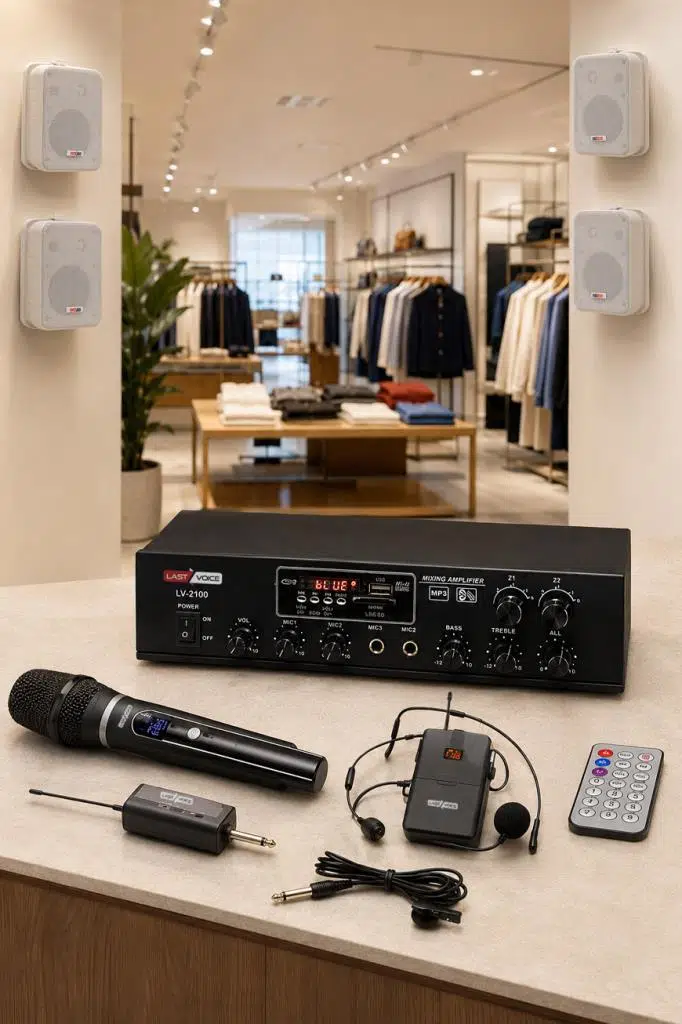 Lastvoice Soft Plus Paket-3 Hoparlör ve Anfi Mağaza Ses Sistemi Lastvoice Soft Plus Paket-3 Hoparlör ve Anfi Mağaza Ses Sistemi