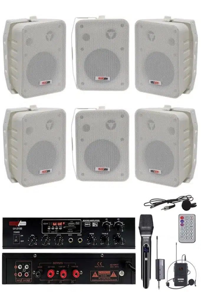 Lastvoice Soft Plus Paket-4 Hoparlör ve Anfi Mağaza Ses Sistemi