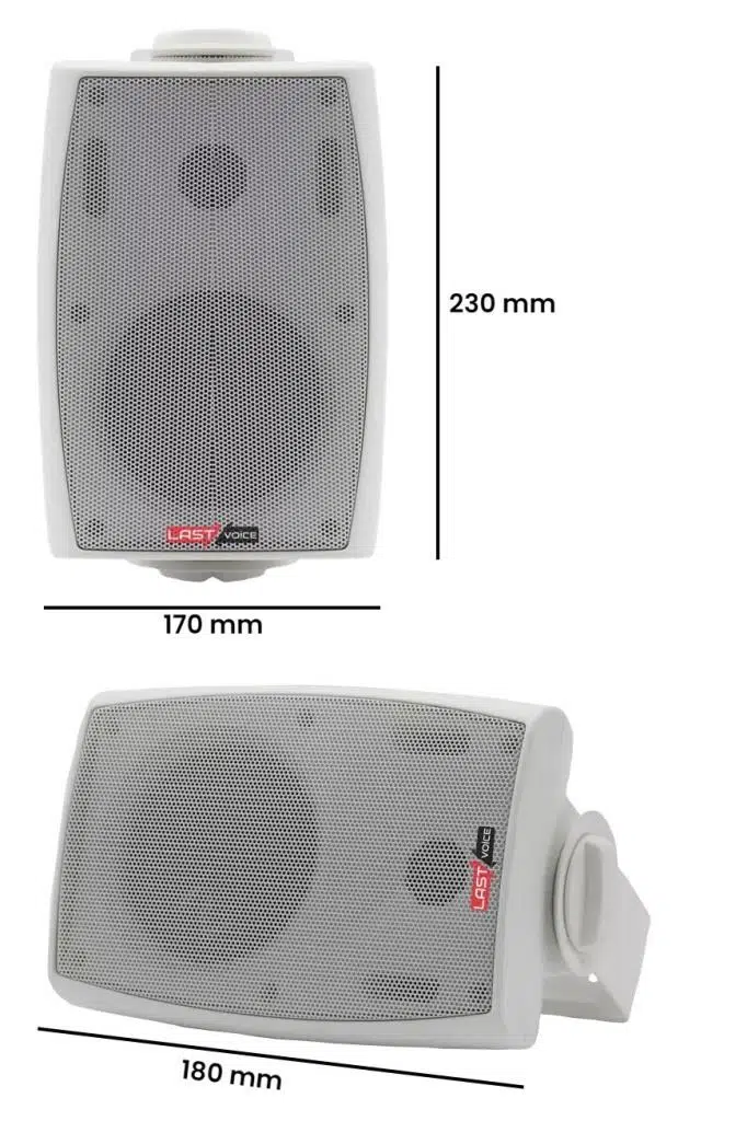 Lastvoice Stx-5TW Duvar Tipi Sütun Hoparlör 5 İNÇ 180 Watt (100V / 8 Ohm Kademeli)