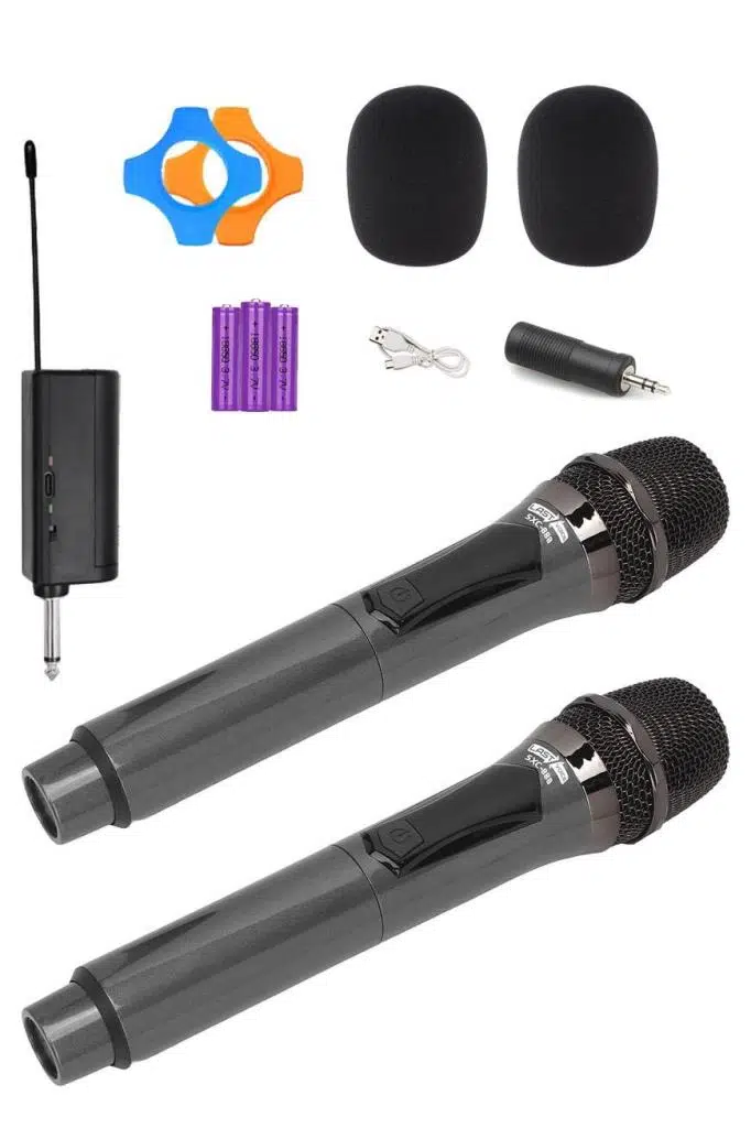 Lastvoice SXC-888E Şarjlı ÇİFTLİ EL Telsiz Kablosuz Mikrofon Seti