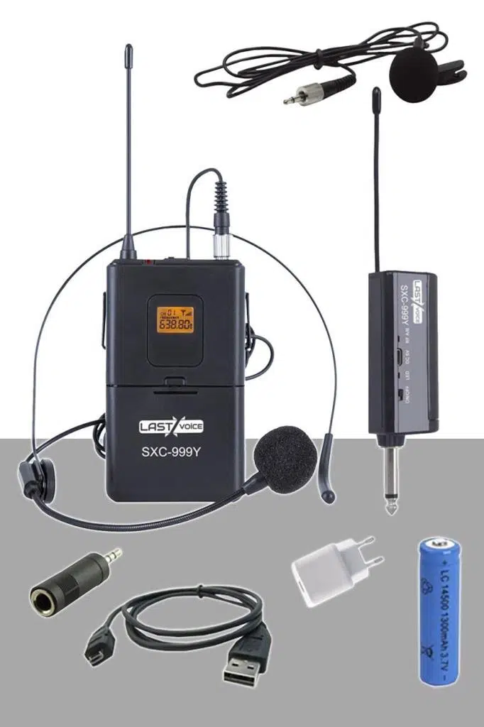 Lastvoice SXC-999Y Şarjlı Telsiz Kablosuz Headset Yaka Mikrofonu (UHF Sabit Kanal) Lastvoice SXC-999Y Şarjlı Telsiz Kablosuz Headset Yaka Mikrofonu (UHF Sabit Kanal)