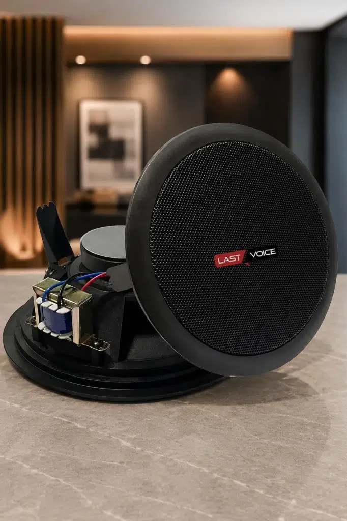Lastvoice Tvx-6TB Trafolu Alçıpan Tavan Hoparlörü (Siyah 16 cm 30 Watt)