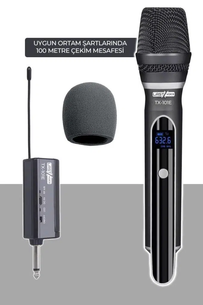 Lastvoice Tx-101E Profesyonel UHF Telsiz Kablosuz EL Mikrofonu Lastvoice Tx-101E Profesyonel UHF Telsiz Kablosuz EL Mikrofonu