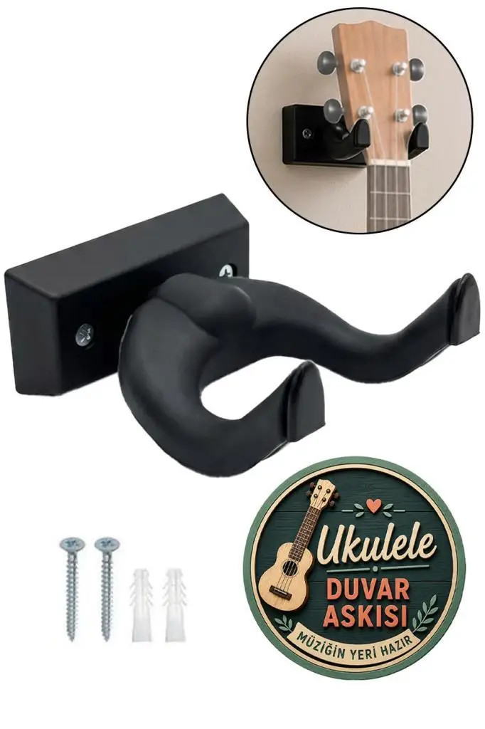 Lastvoice UKL-666BK Kaliteli Ukulele Duvar Askısı Standı Aparatı Siyah