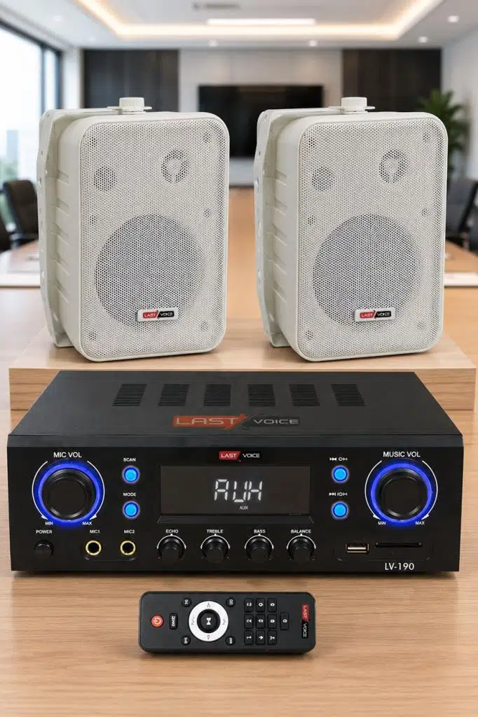 Lastvoice Wall Small Paket-1 Hoparlör ve Anfi Ses Sistemi Seti (1 ANFİ + 2 HOPARLÖR) Lastvoice Wall Small Paket-1 Hoparlör ve Anfi Ses Sistemi Seti (1 ANFİ + 2 HOPARLÖR)