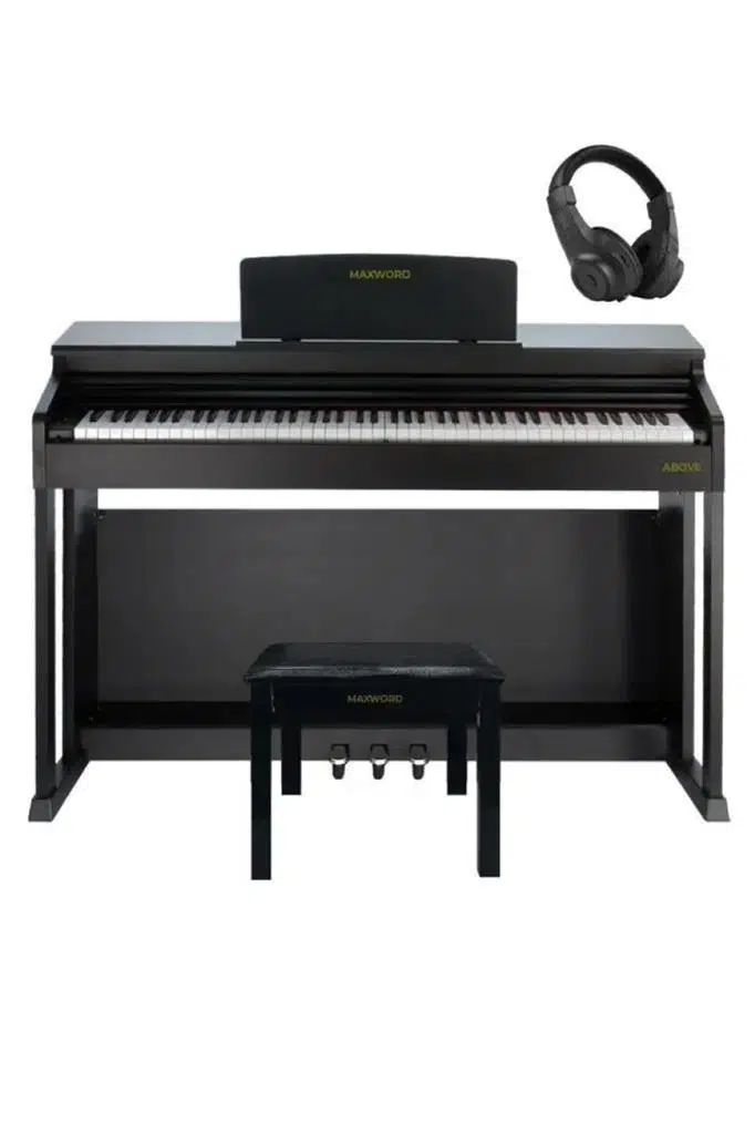 Maxword ABOVE Yüksek Kaliteli Hammer Action 88 Tuşlu Dijital Piyano (Siyah)