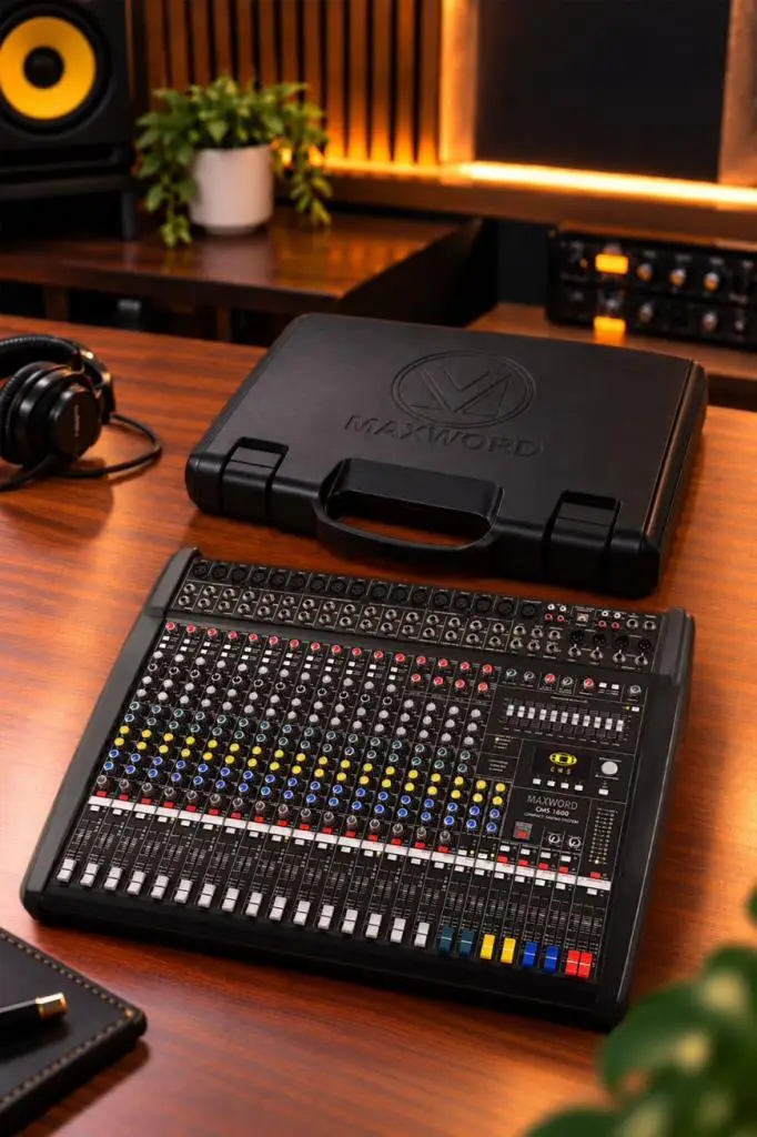 Maxword CMS 1600-3 Mixer 16 Kanal Analog Kompakt Power Mikser