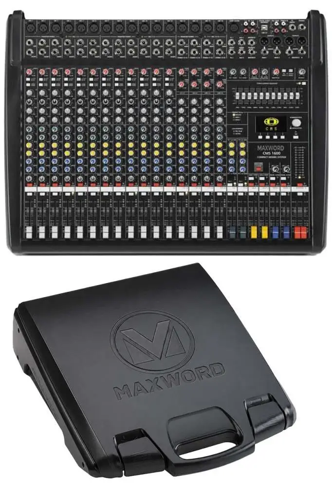 Maxword CMS 1600-3 Mixer 16 Kanal Analog Kompakt Power Mikser