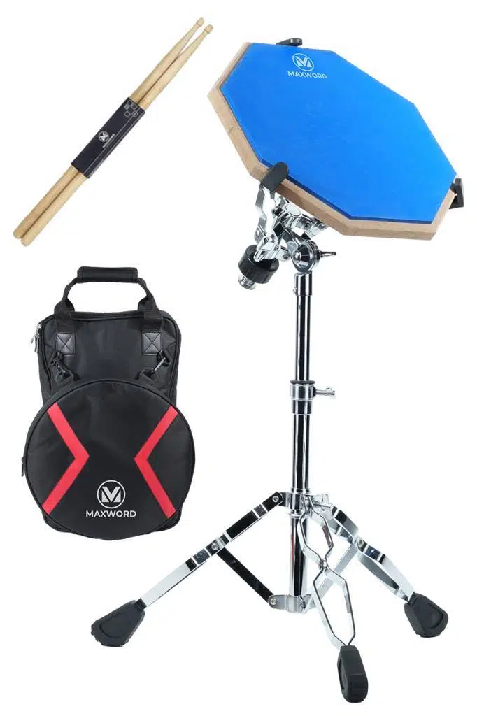 Maxword DD-239BL Pro Bateri Davul Çalışma Pedi Seti Drum Practice Pad Full Set