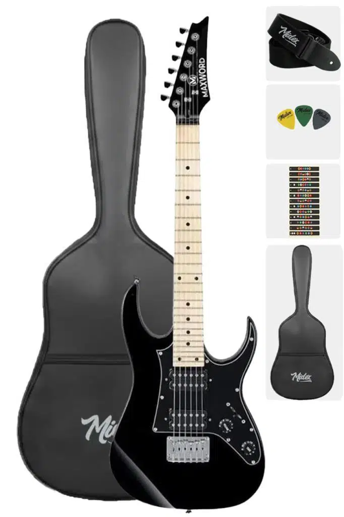 Maxword DE-150BK-OUT Elektro Gitar Seti (OUTLET)