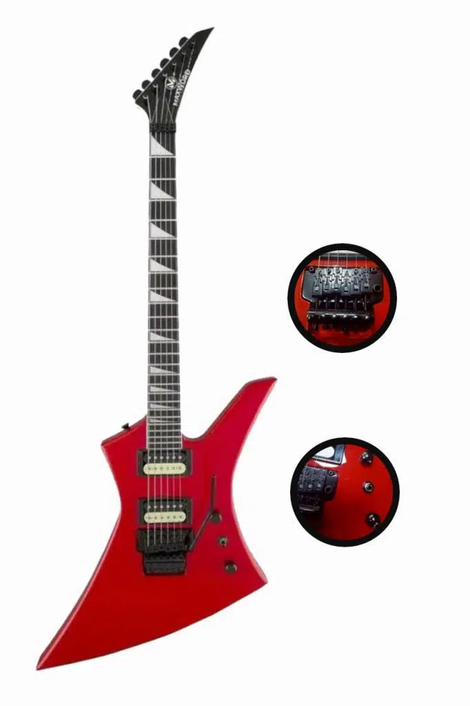 Maxword DG-34RD-50AMP Kelly Kasa Floyde Rose 2x Zebra HH Manyetik 50W Amfili Elektro Gitar Maxword DG-34RD-50AMP Kelly Kasa Floyde Rose 2x Zebra HH Manyetik 50W Amfili Elektro Gitar