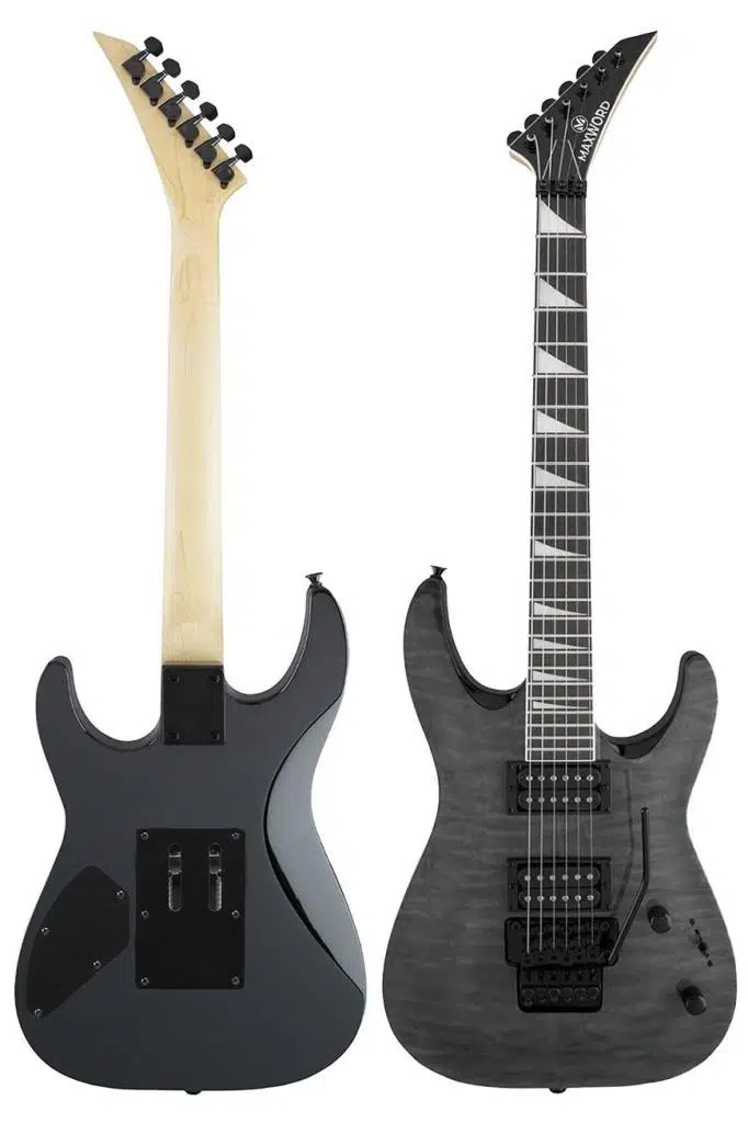 Maxword Grade-ST Gray Rosewood Klavye HH Yüksek Kaliteli Floyde Rose Elektro Gitar