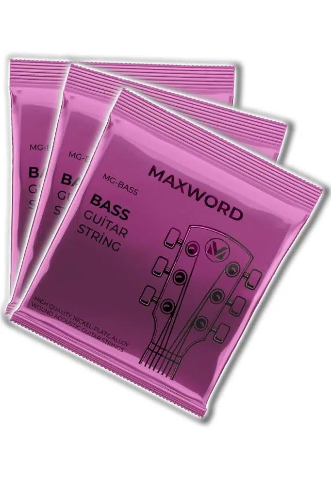 Maxword GT-Bass-3X Kaliteli Bas Gitar Teli 3 Takım Set Maxword GT-Bass-3X Kaliteli Bas Gitar Teli 3 Takım Set