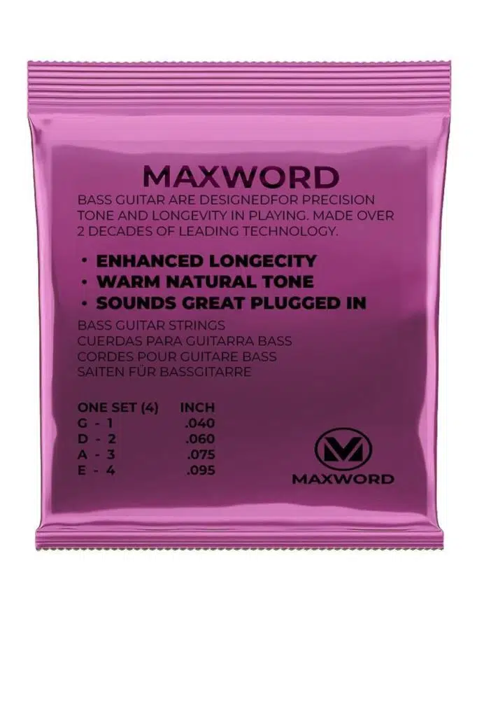 Maxword GT-Bass Kaliteli Bas Gitar Teli 1 Takım Set Maxword GT-Bass Kaliteli Bas Gitar Teli 1 Takım Set