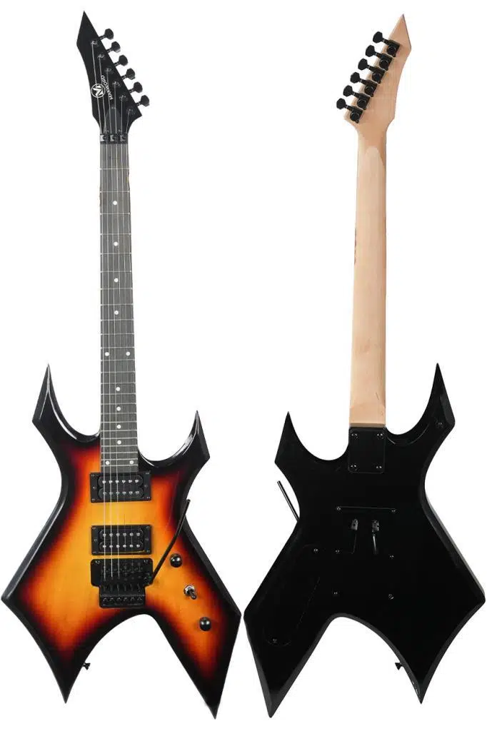 Maxword GT-Line-SB Profesyonel Warlock Kasa HH Elektro Gitar Seti Sunburs Maxword GT-Line-SB Profesyonel Warlock Kasa HH Elektro Gitar Seti Sunburs