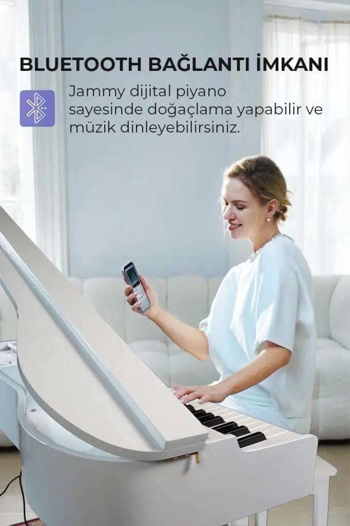 Maxword JAMMY Yüksek Kaliteli Hammer Action 88 Tuşlu Dijital Piyano (Beyaz) Maxword JAMMY Yüksek Kaliteli Hammer Action 88 Tuşlu Dijital Piyano (Beyaz)