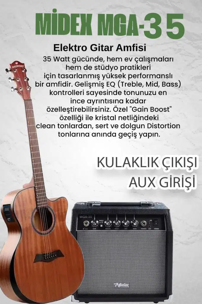 Maxword M450-EQ-AMP Profesyonel Masif Ağaç Amfili Elektro Akustik Gitar Seti üst Segment Maxword M450-EQ-AMP Profesyonel Masif Ağaç Amfili Elektro Akustik Gitar Seti üst Segment