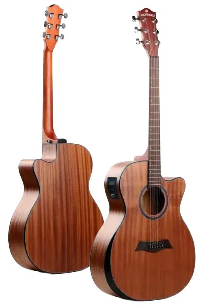 Maxword M450-EQ Profesyonel Masif Ağaç Elektro Akustik Gitar Seti 4/4 Yetişkin Seri üst Segment
