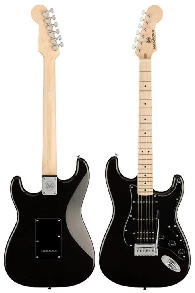 Maxword MAP-35BK Maple Klavye SSH Profesyonel Elektro Gitar Seti