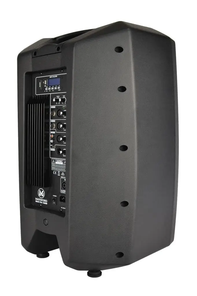 Maxword Maxi-15A-MİXER Set 2 Adet 15 İNÇ Aktif Hoparlör Mikser ve Mikrofon Ses Sistemi (1400W + 1400W)
