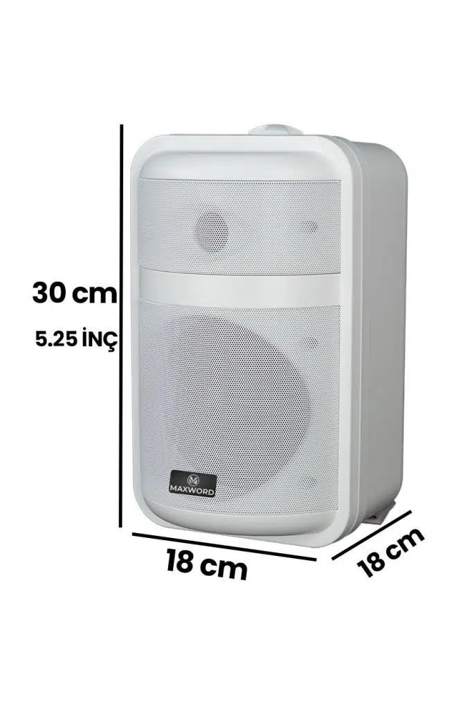 Maxword MDS-105TW Yüksek Kaliteli 200W 5.25 İnç 16 ohm/100V İki Yollu Duvar Tipi Sütun Hoparlör